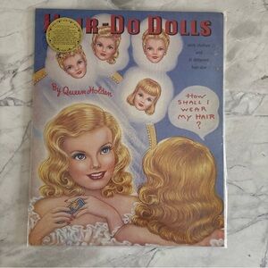 Hair-Do Dolls By Queen Holdem With Clothes & 31 Different Hair-Dos 1985